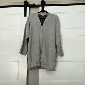 Lunya silk cotton cocoon coat